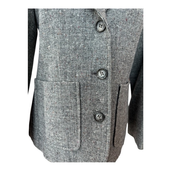Vintage Pendleton Wool Blazer Jacket Tweed Gray Sz 10 - Picture 4 of 8